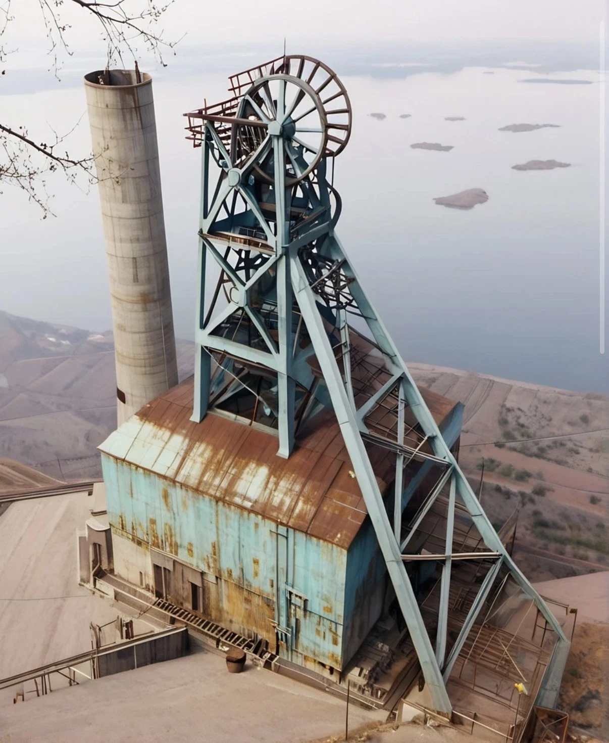 Pit Head Mine – Model Railway Scenery. N-gauge