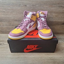 Nike Air Jordan 1 Retro High OG GS Brotherhood 555088-706 Size 8 Men Purple Gold