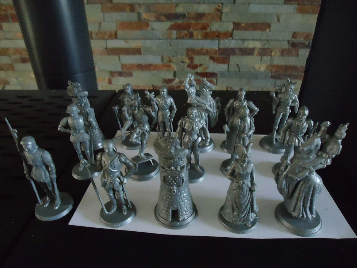 Lot De 14 Figurines Café Mokarex - Jeu D'échecs Thème Moyen Âge - Occasion