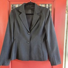 Express Design Studio Womens Black Button Front Long Sleeve Blazer Jacket Size 6