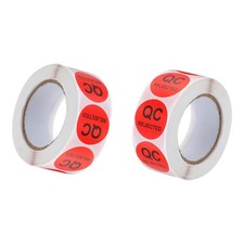 4x 25mm/1" Inventory QC Rejected Stickers Labels Inventory Warehouse Stock