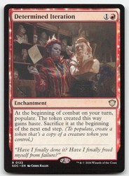 Determined Iteration 122/505 Rare Commander: Secrets of Strixhaven MTG