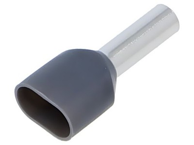 10X TV_4-12/100 Kabelschuh: Hülse isoliert,doppelt Kupfer 4mm2 12mm verzinnt ERK