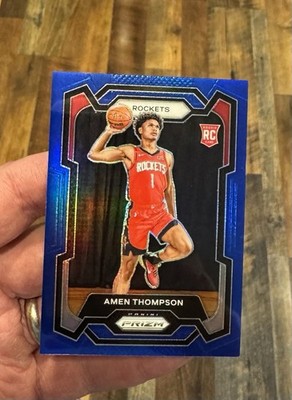 2023-24 Panini Prizm - Amen Thompson #150 Blue Prizm /199 (RC)