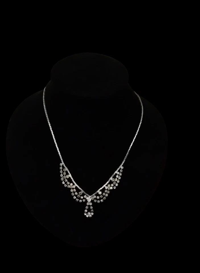 Collana Vintage Anni 60 Con Strass - Immagine 3 di 4