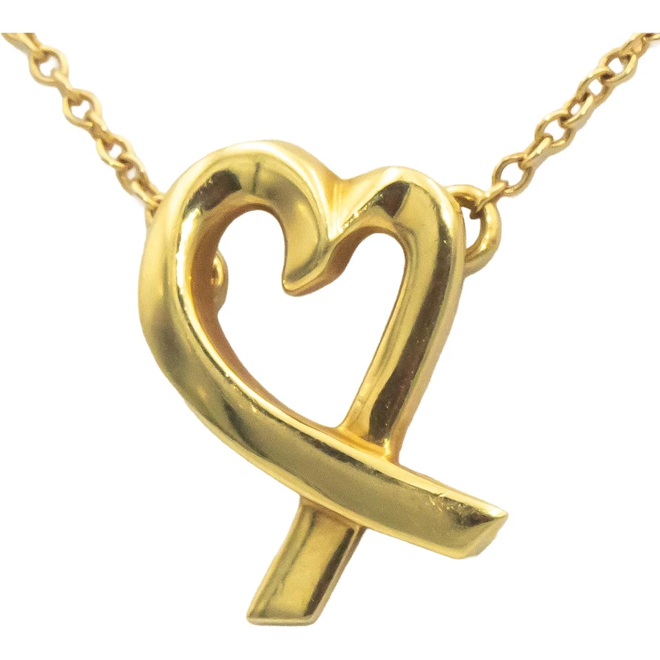 TIFFANY & CO. Collar Colgante Corazón Amoroso Tiffany Oro 18k $1250 Venta al por menor