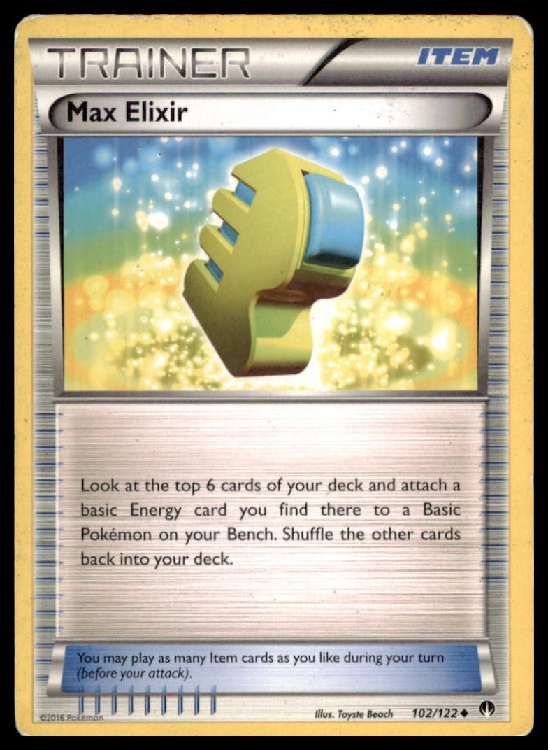 Pokemon TCG - Max Elixir XY - BREAKpoint #102/122 - Moderately played