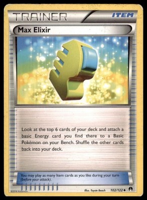 Pokemon TCG - Max Elixir XY - BREAKpoint #102/122 - Moderately played