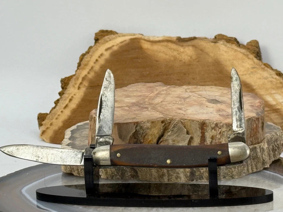 Rare Ulster 580T 3 Blade Stockman saw cut delrin hdle by Schrade--2553.25 - Image 2 of 4