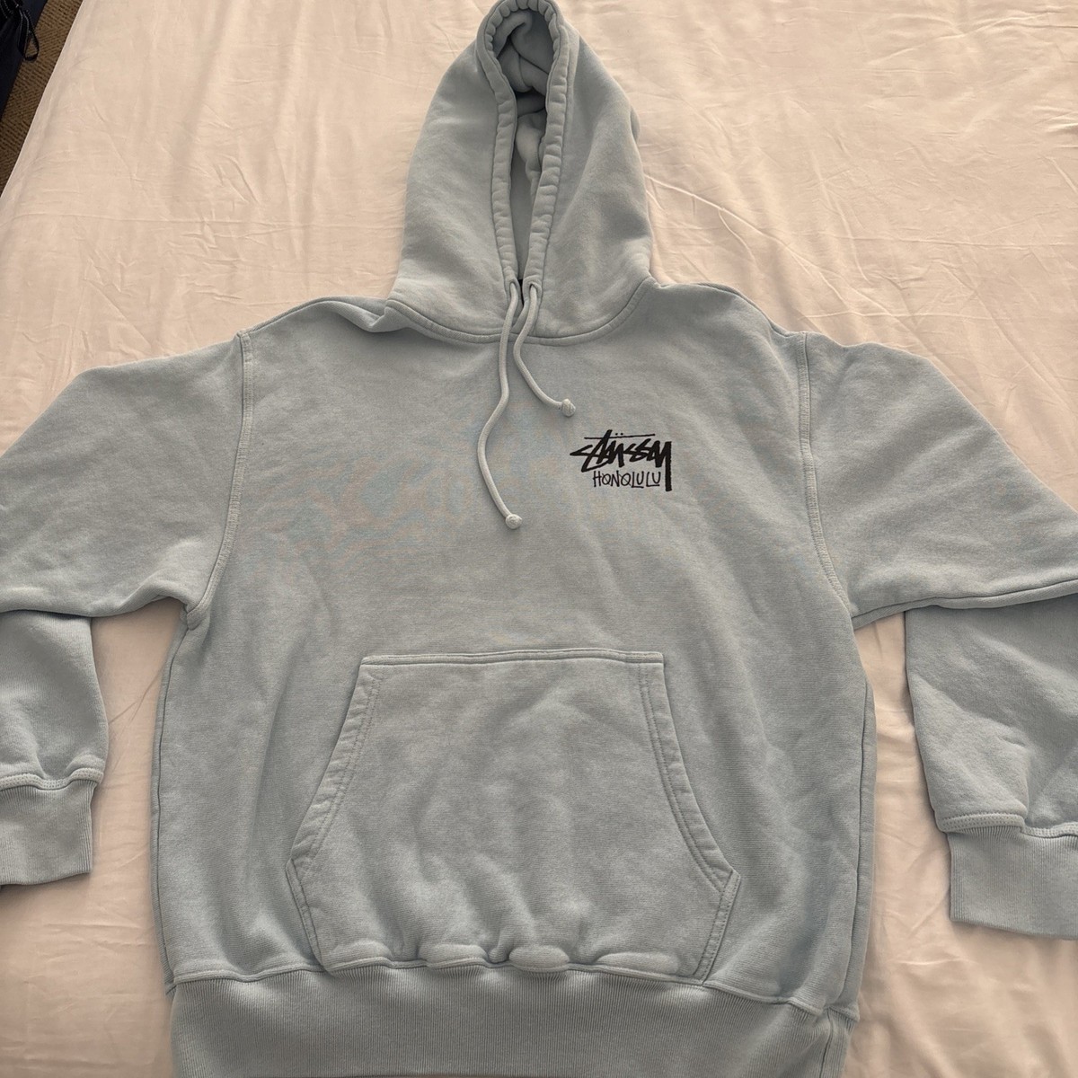 Stüssy Honolulu Hawaii Sky Blue Hoodie Size Chapter Exclusive Size