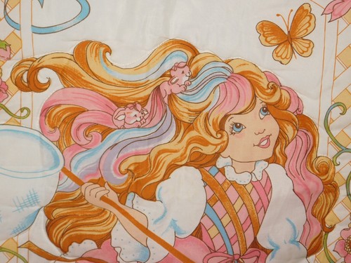 VTG 1986 LADY LOVELY LOCKS AND THE PIXIETAILS WALL HANGING QUILTED DECOR 44"X36" - Picture 4 of 10