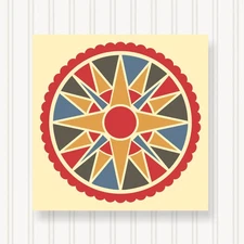 Barn Quilt Square,  Beautiful Outdoor or Indoor,  Sizes, Wall Art Decor, BQ061