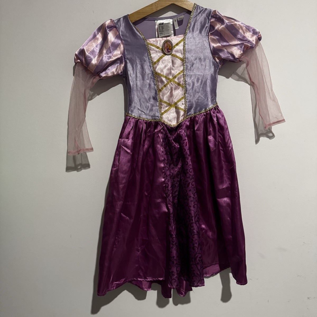 H\u0026M Disney Princess Girls Rapunzel Dress Costume Book Week Halloween 7-8  Yrs AUS | eBay