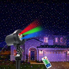 Christmas Laser Lights, Outdoor Garden Laser Lights Projector with Moving RGB...