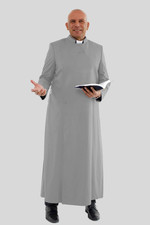 Sophisticated Grey Holy Presence Anglican Cassock Robe