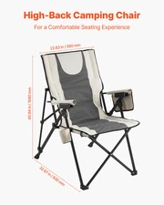 Folding Camping Chair, Portable Lawn Chairs for Sports Travel