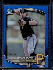 2025 Bowman Draft Konnor Griffin Chrome Blue Refractor #/150 Pirates