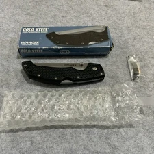 Cold Steel Taiwan 29TLCTS Voyager Tanto Point Serrated Blk Pocket Knife New Box