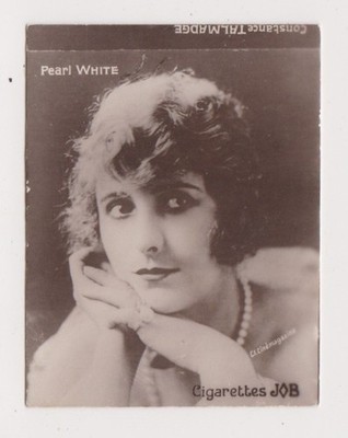 Pearl White 1926 Societe Job Film Star Real Photo Tobacco Card E5