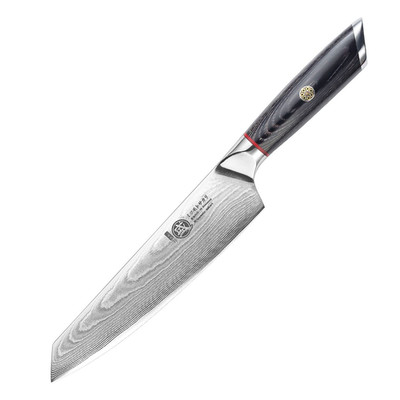 Mitsumoto Sakari Chef Knife 7 Inch - 67-Layer Aus-10 Damascus Steel Hand Forged