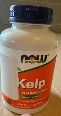 NOW FOODS Kelp 325 mcg 250 Veg Capsules Exp 3/27