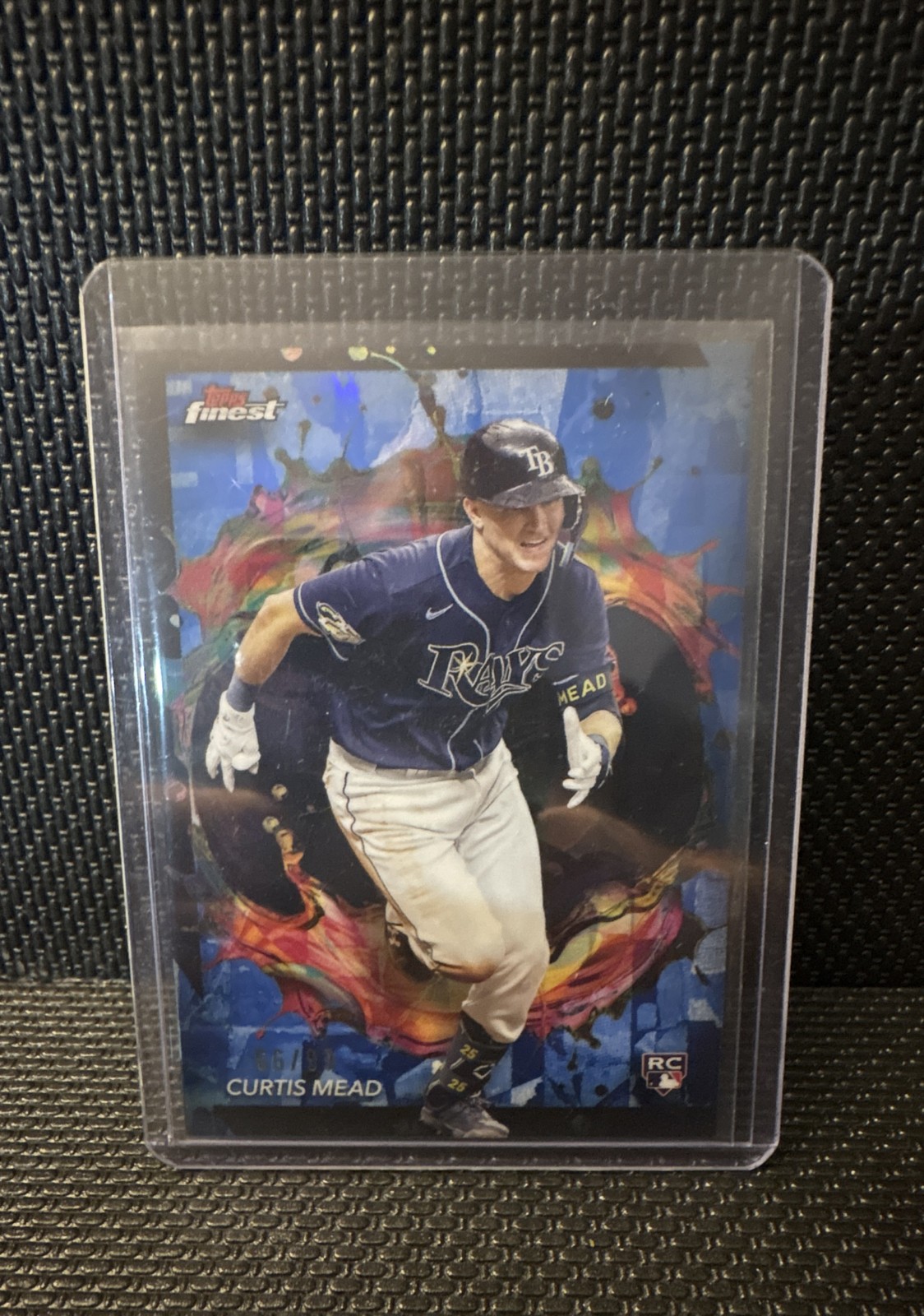 2024 Topps Finest - Rare Curtis Mead #288 Blue Refractor /99 (RC)
