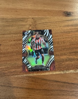 Bryan Mbeumo 2022-23 Panini Select Premier EPL Zebra Prizm /25 NRMT+ Brentford