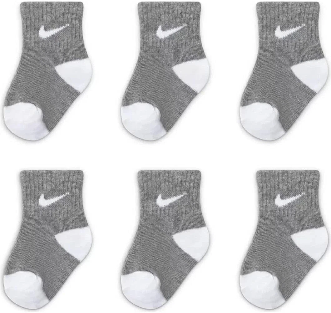 NIKE Toddlers Swoosh Ankle Socks 6-Pairs -White Grey Size 3C- 7C Fits 2-4 Years
Opens in a new windo
