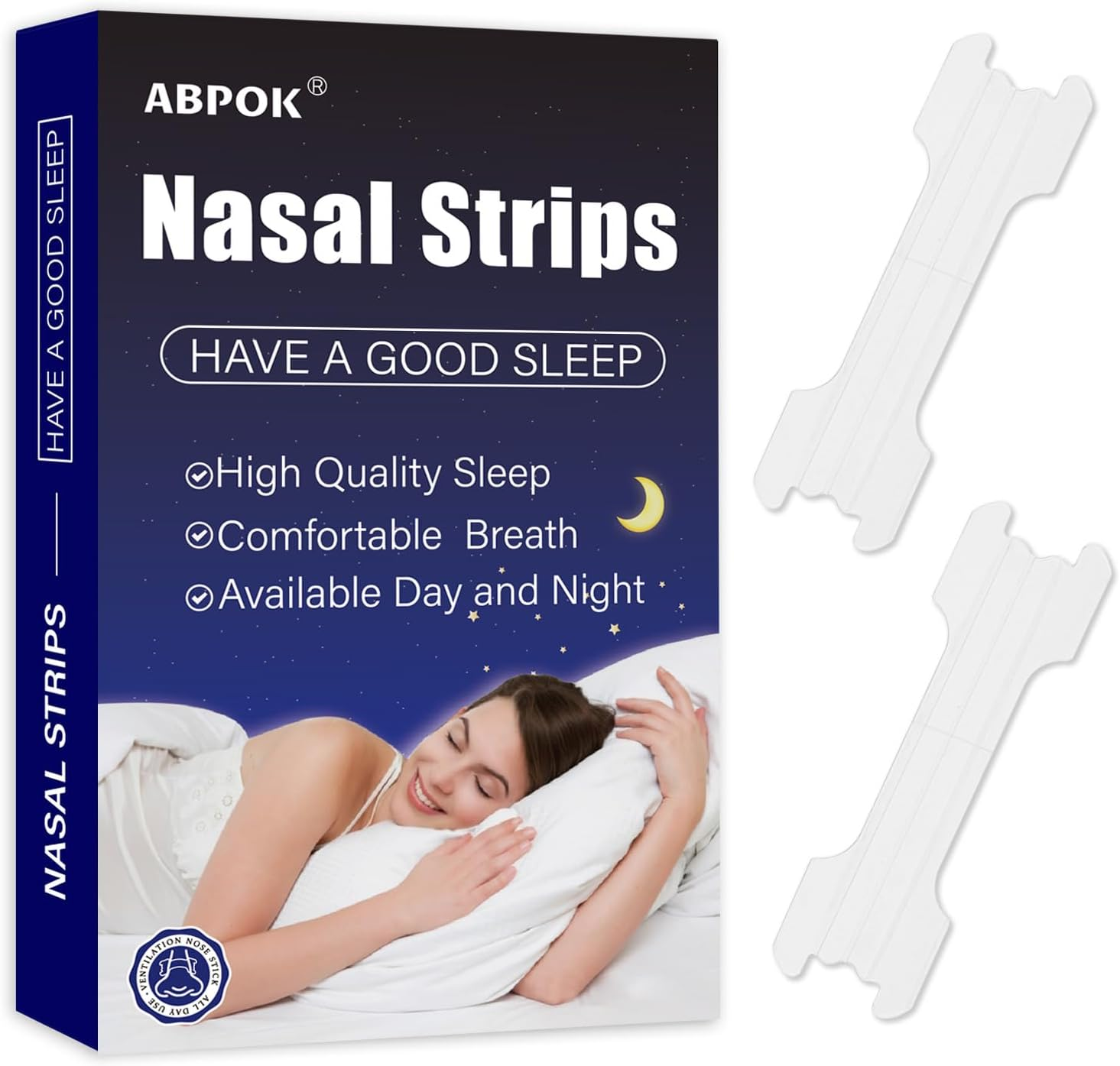 Nasal Strips Nose Strips for Breathing Breathe Easy Stop Snoring Help Sleeping -