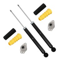 2X StoßDÄMpfer +Domlager +PROTECTION-KIT Hinten FÜR Audi A1 8X VW FOX Polo 9N 6R