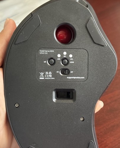 Nulea M505 Wireless Trackball Mouse 200 - 1600 DPI Bluetooth - Picture 4 of 12