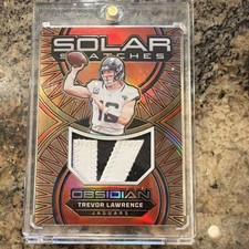 Panini 2024 Obsidian Solar Swatches Trevor Lawrence #SS-TLE Gold /10 Jaguars NFL
