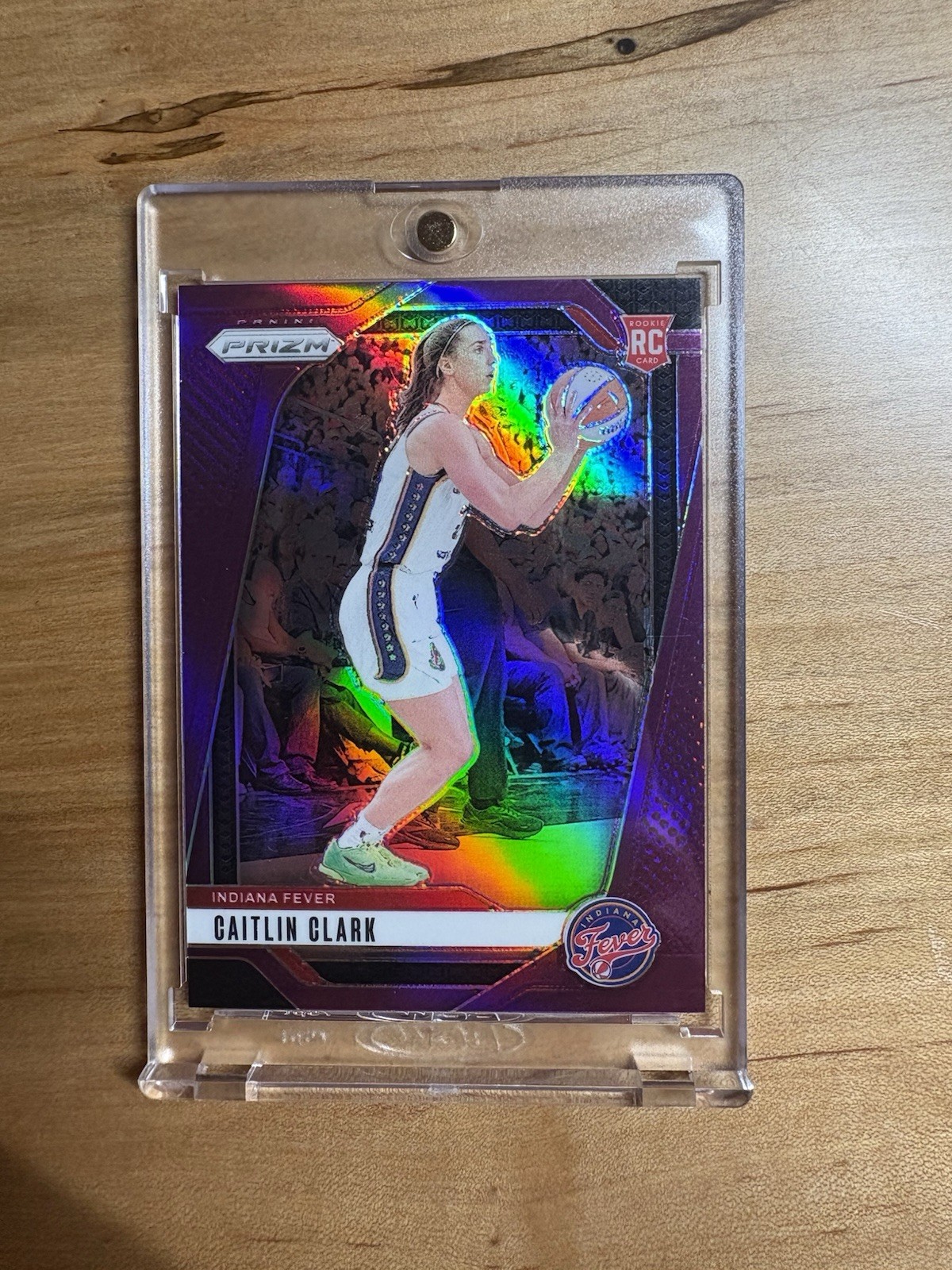 2024 Panini Prizm WNBA Caitlin Clark RC Rookie Purple 076/149 #22