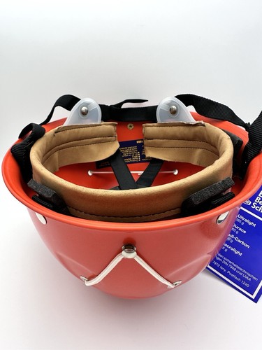 Vintage Climbing Helmet NOS Edelrid Model Durace 55-61cm Orange Adjustable 1988 - Picture 8 of 11