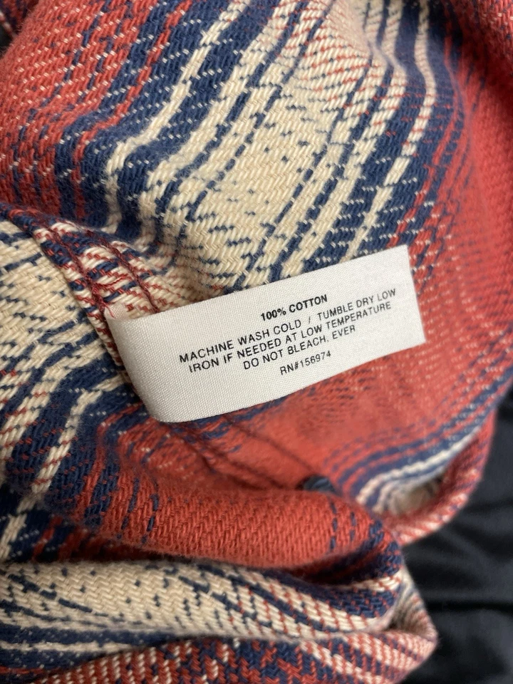 Camisa de franela roja a cuadros Imogene + Willie Ellie para mujer XS algodón hecha en EE. UU. Foto 4 de 4