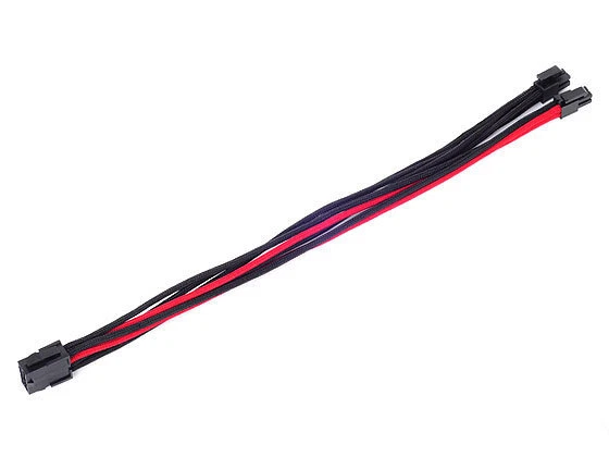 Silverstone SST-PP07-EPS8BR (1 x 8pin to EPS12V 8pin(4+4) connector, Black/Red) - Image 2 of 2