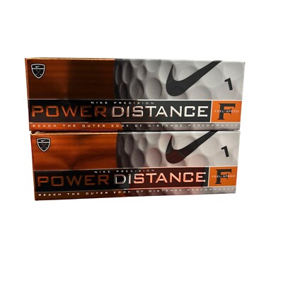 (2) BOX NIKE POWER DISTANCE F FEEL-SPEED GOLF BALLS - 6 BALLS TOTAL