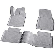 3D Gummi Fussmatten passend für RANGE ROVER Evoque L551 | ab 2019 | grau + Rand