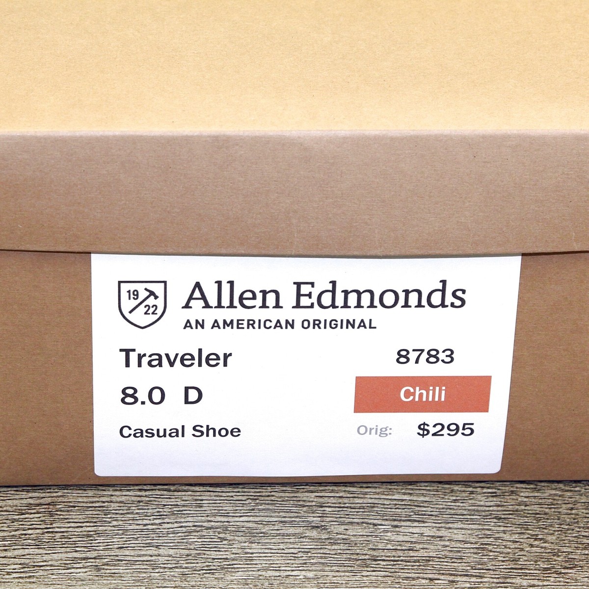 Allen Edmonds TRAVELER 8 D Chili * new Bags (add $15 new Shoe Trees) Full-Toe Cedar Shoe Trees | Men main image 2