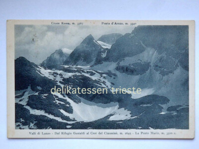 Valli di Lanzo from Rifugio Castaldi TURIN old postcard