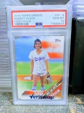 2016 Topps Update First Pitch Aubrey Plaza PSA 10 Gem