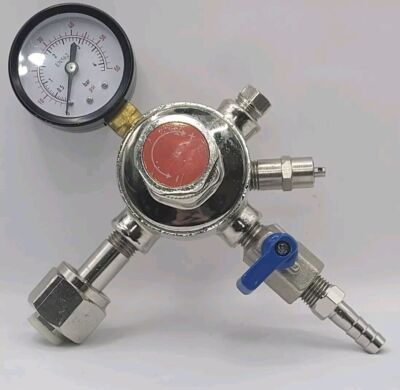 #ad #ad Danby CO2 Regulator Pressure Gauge Stainless Steel Beer Keg Read Description $36.99