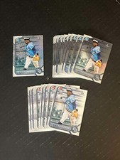 (19) ALEJANDRO PIE 2022 BOWMAN ROOKIE LOT (1 MOJO 10 CHROME 8 DRAFT) RAYS