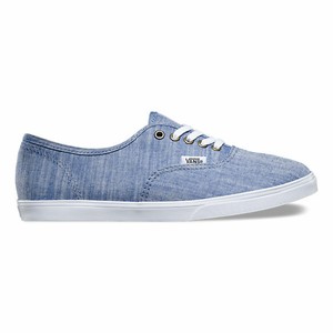 vans authentic lo pro chambray skate shoe