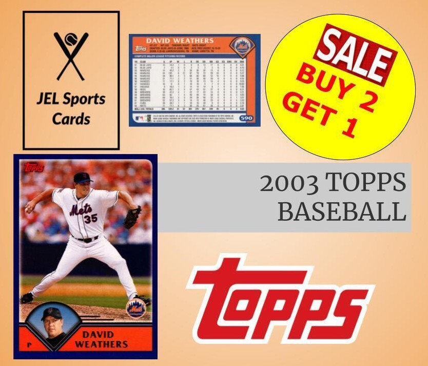 2003 TOPPS BASEBALL~COMPLETE YOUR SET~YOU PICK~BUY 2 GET 1