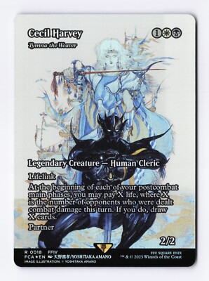 MTG Foil Cecil Harvey / Tymna The Weaver – Final Fantasy – NM/M 0018