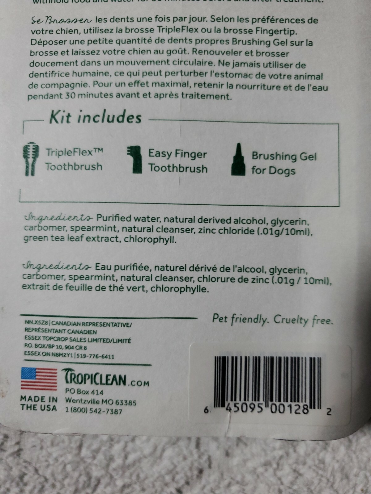 TropiClean Fresh Breath Oral Care Kit for Small Dogs & Cats 2 oz (59 mL)