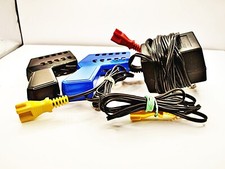 Tyco Mattel HO Slot Car 1 Blue, 1 Black Controller W/Power Pack