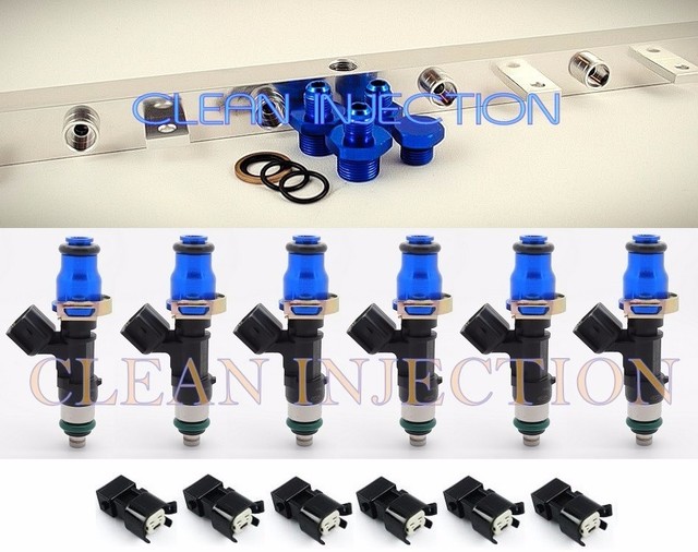 BMW E30 E34 Bosch ev14 1000cc fuel injectors rail M20 325i B25 325IS