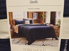 Threshold Crinkle Yarn Dyed King Quilt